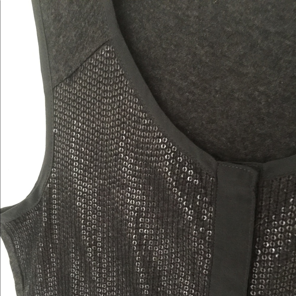 J.Crew sequin black sleeveless shirt
